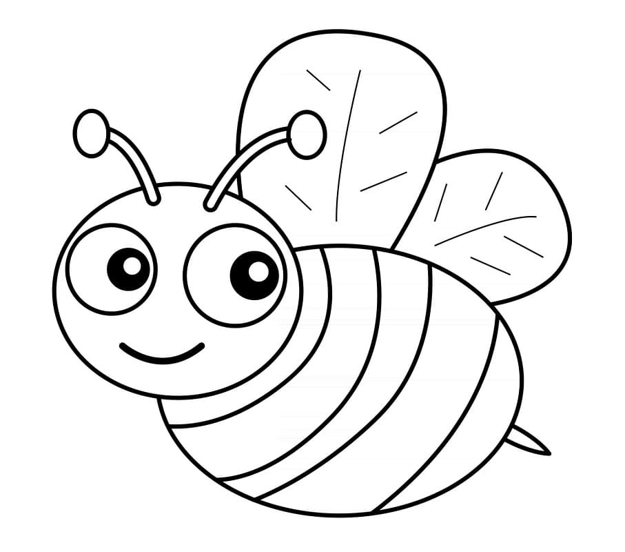 Bee coloring pages