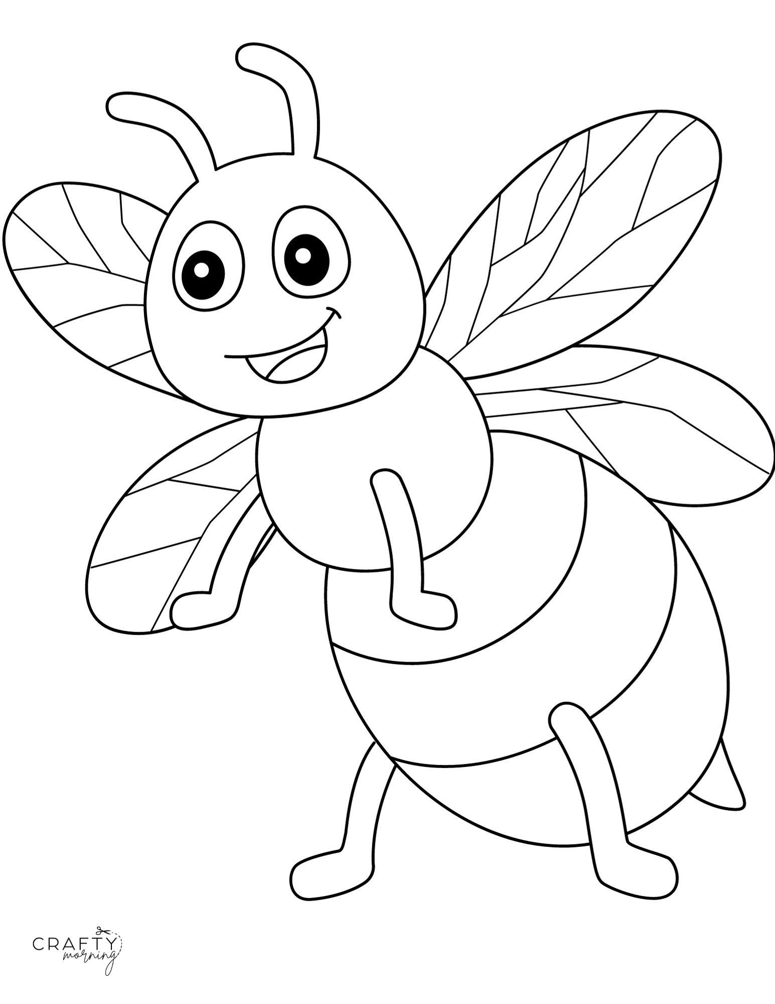 Bee coloring pages to print