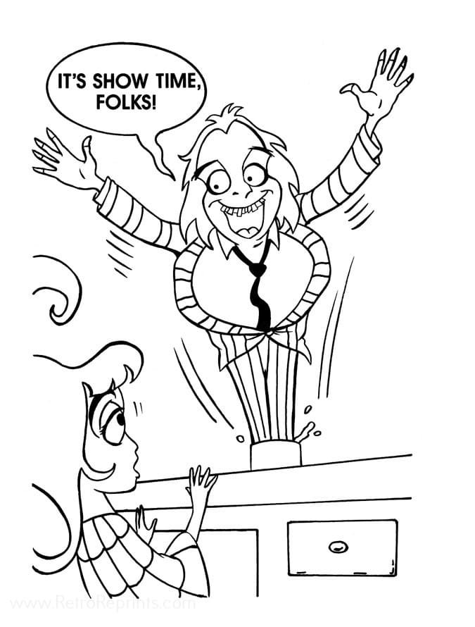 Beetlejuice coloring pages printable for free download