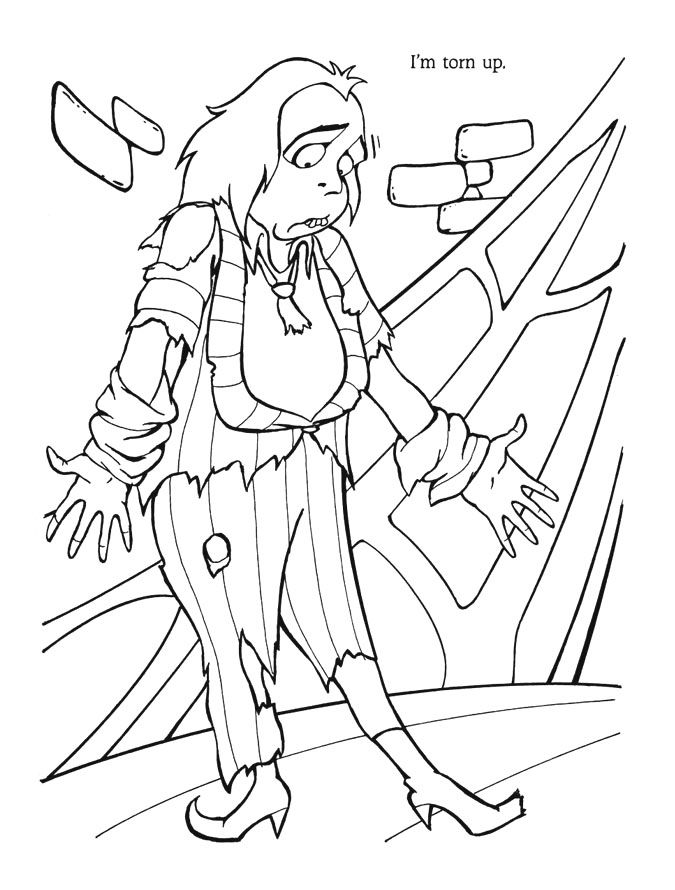 Beetlejuice coloring pages retroreprints