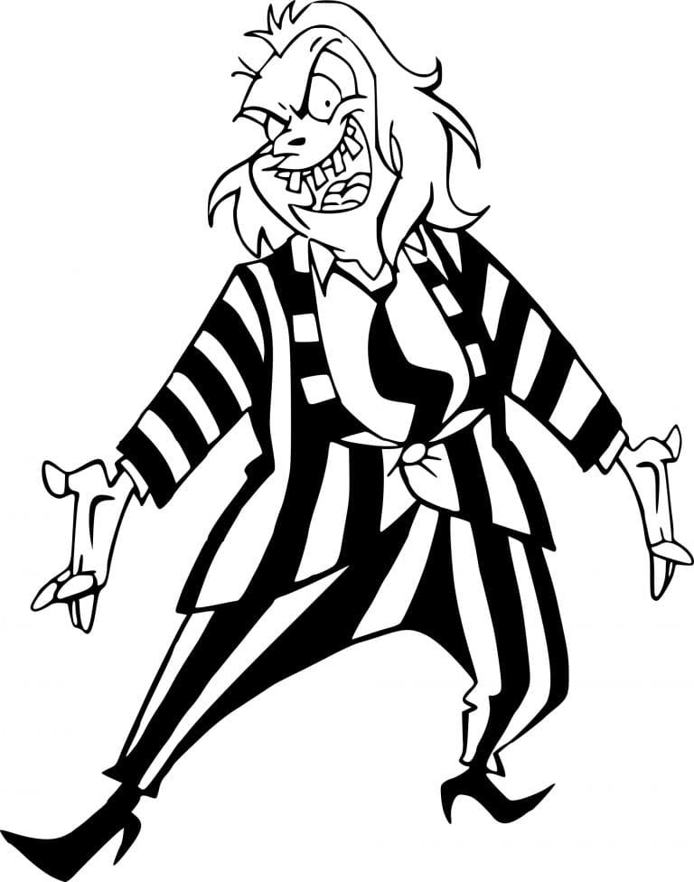 Beetlejuice coloring pages printable for free download