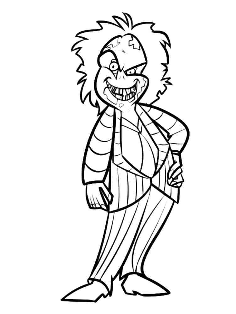 Beetlejuice coloring pages printable for free download