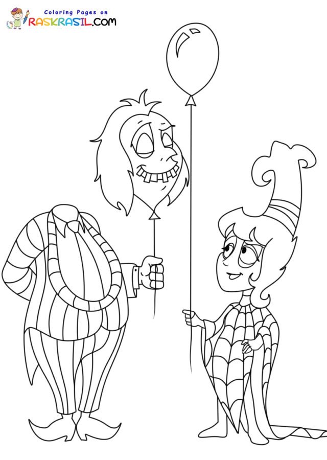 Beetlejuice coloring pages printable for free download