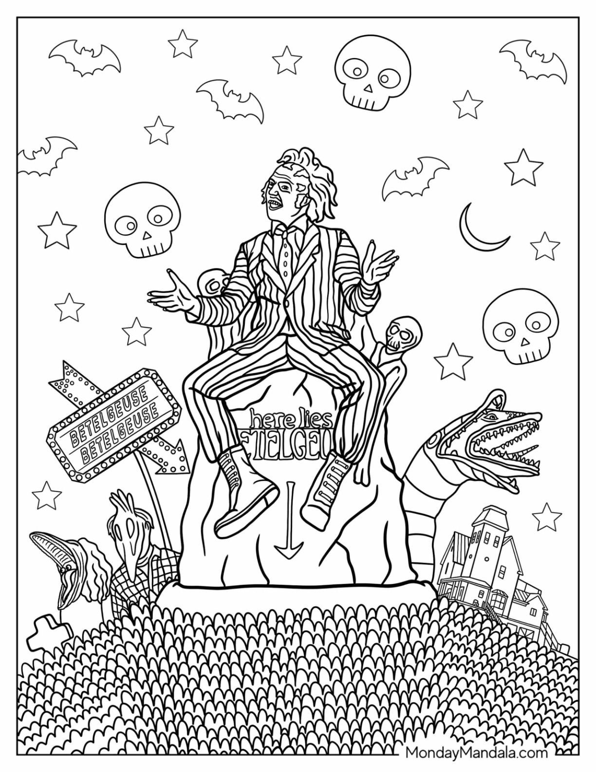 Halloween coloring pages free pdf printables