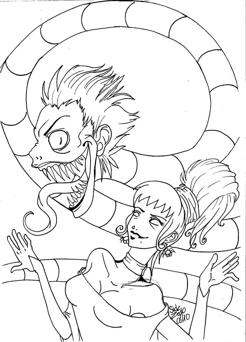 Beetlejuice coloring pages printable for free download