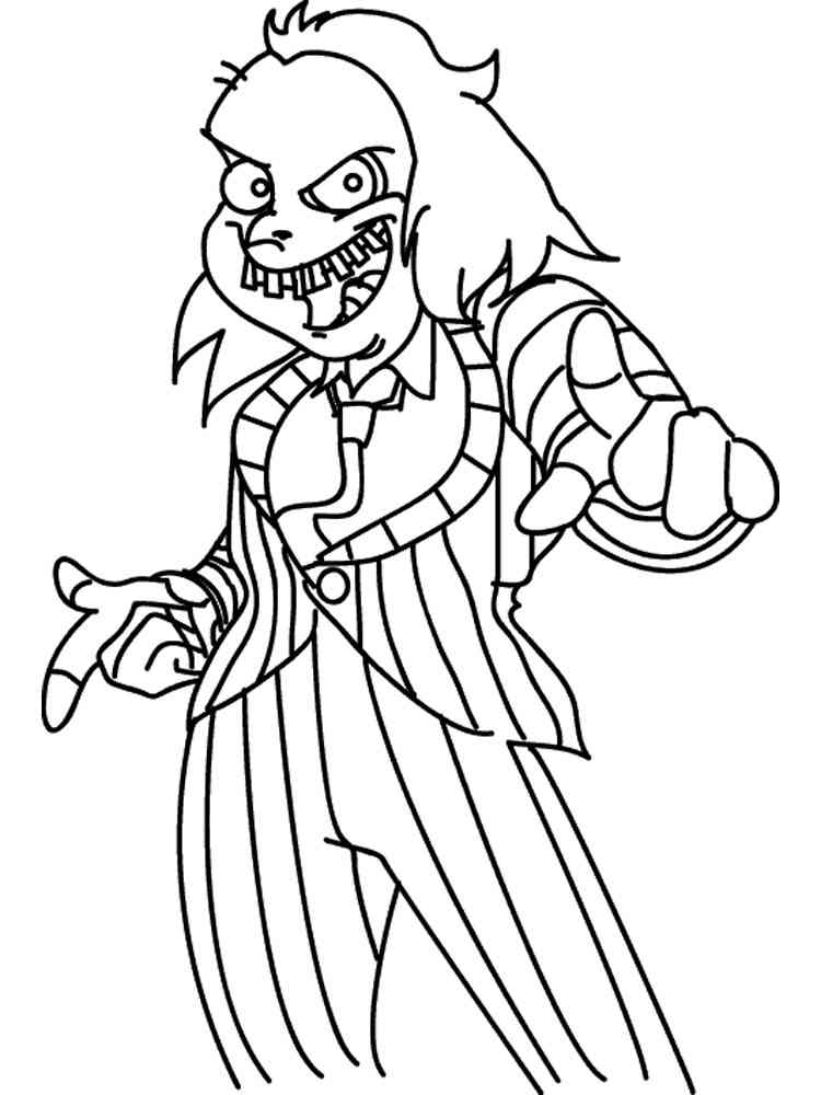 Beetlejuice coloring pages