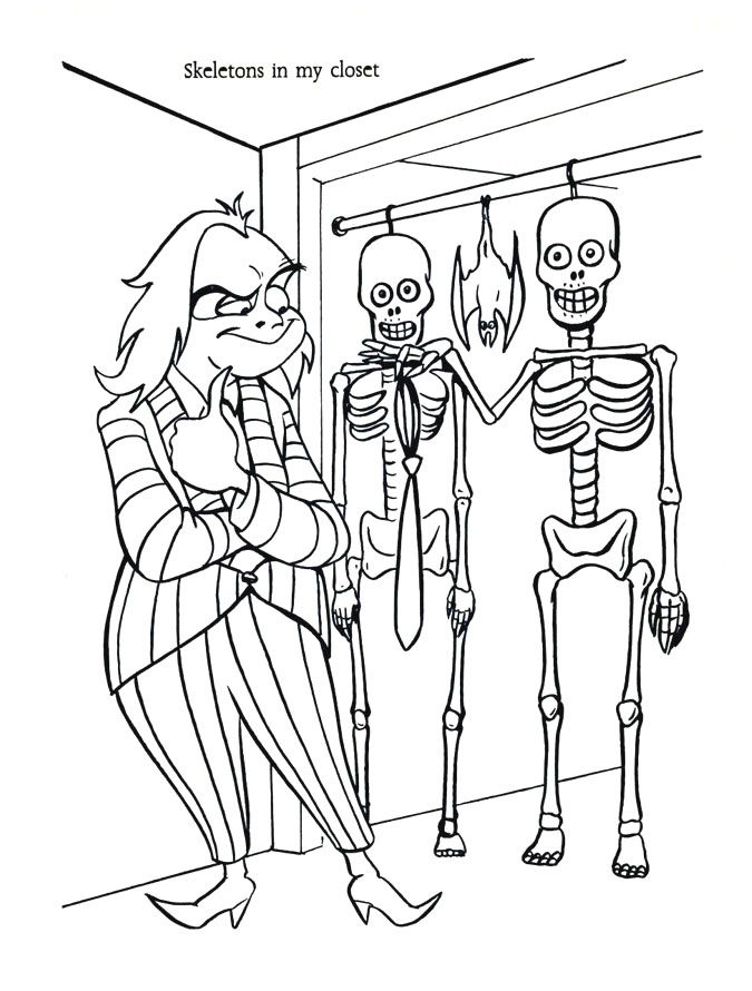 Beetlejuice coloring pages coloring books at retro reprints