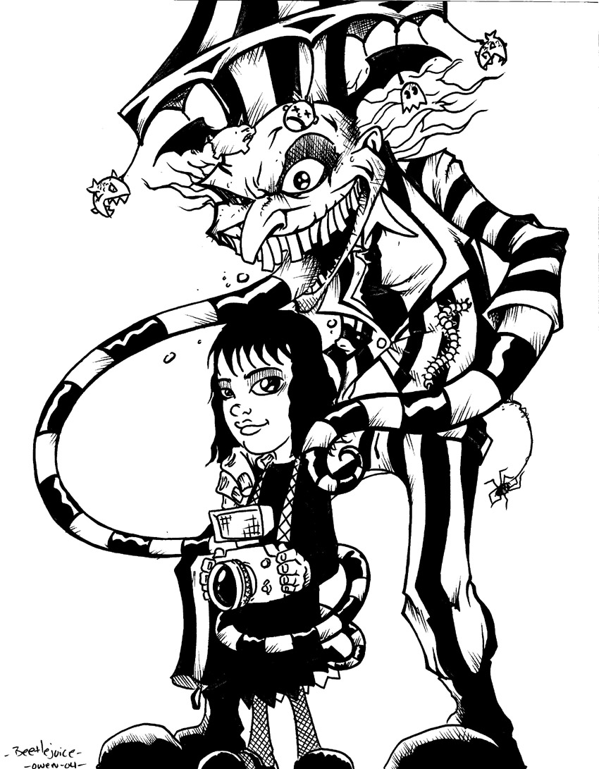 Beetlejuice and lydia by dreekzilla on