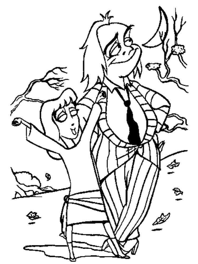 Beetlejuice coloring pages printable for free download