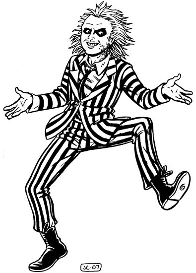 Beetlejuicegif ã beetlejuice humanoid sketch halloween costumes