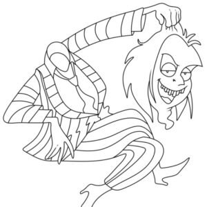 Beetlejuice coloring pages printable for free download