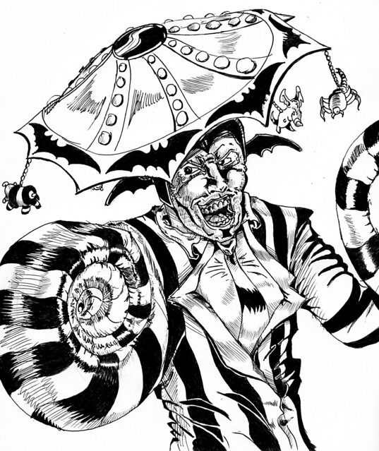 Step right up beetlejuice inspired fan art chris pilch