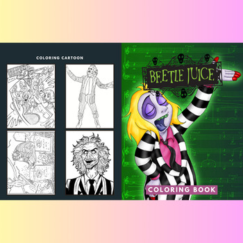 Beetlejuice coloring pages for students preschool pre