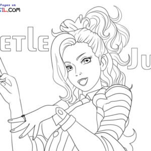 Beetlejuice coloring pages printable for free download