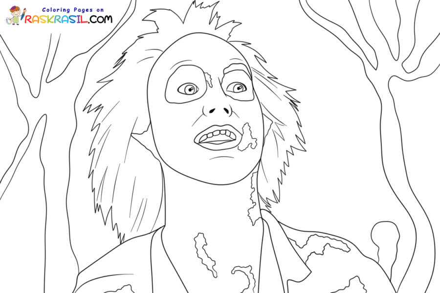 Beetlejuice coloring pages