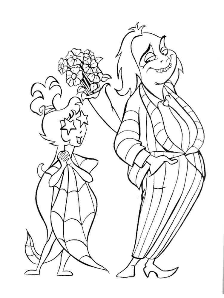 Beetlejuice coloring pages