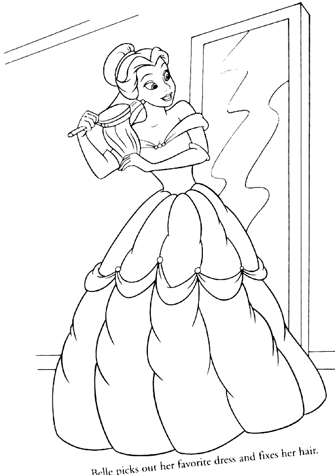 Belle coloring pages printable for free download