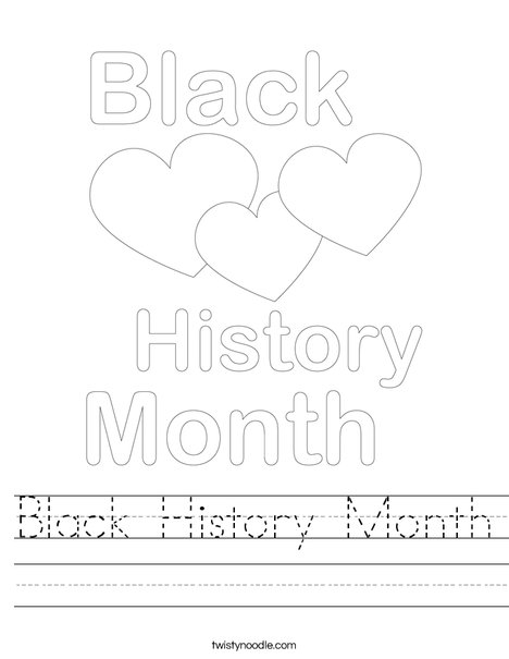 Black history month worksheet