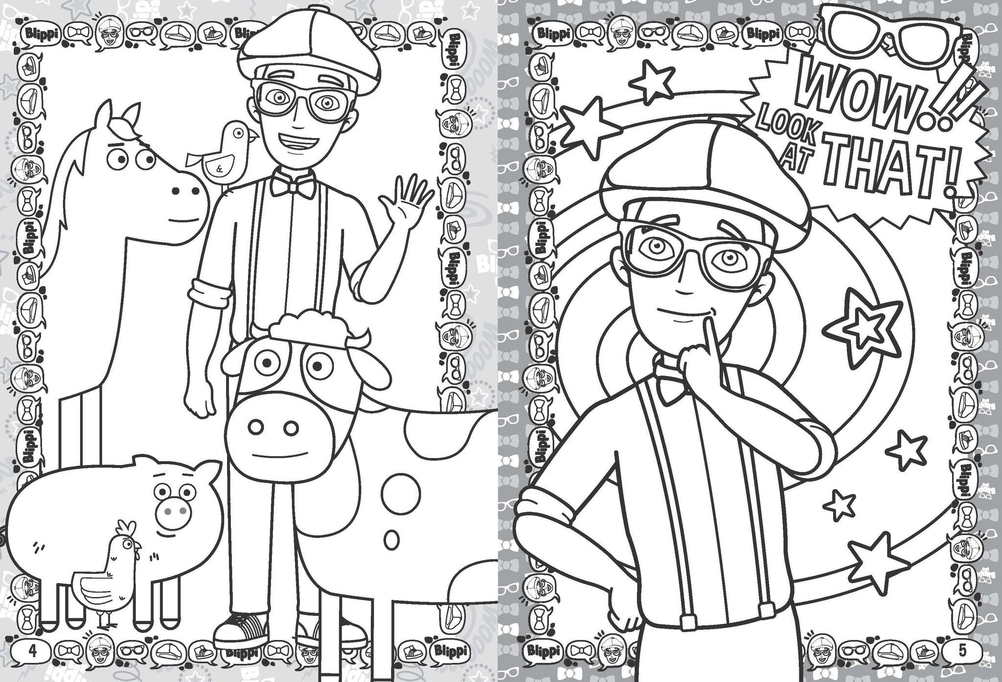 Blippi colouring book