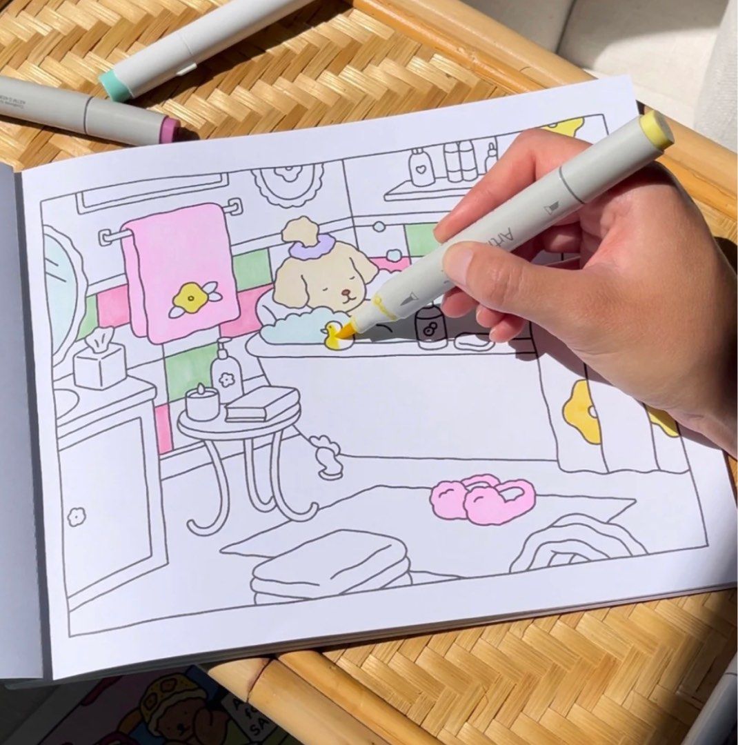 Bobbiegoods coloring book digital printables bobbie goods colouring pages hobbies toys stationery craft art prints on