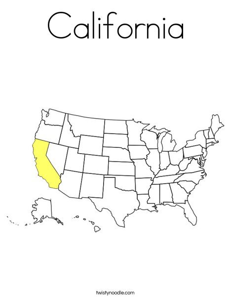 California coloring page