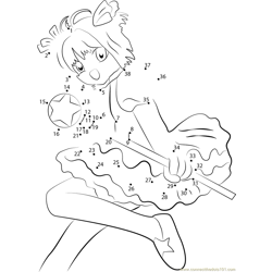 Cardcaptors sakura connect the dots worksheets printable for kids
