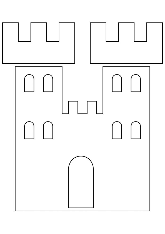 Castle coloring pages free personalizable coloring pages