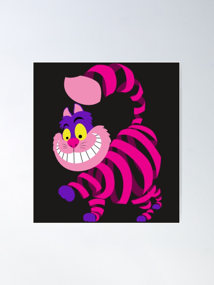 Wonderland mad cheshire cat smile color poster for sale by themngocbao