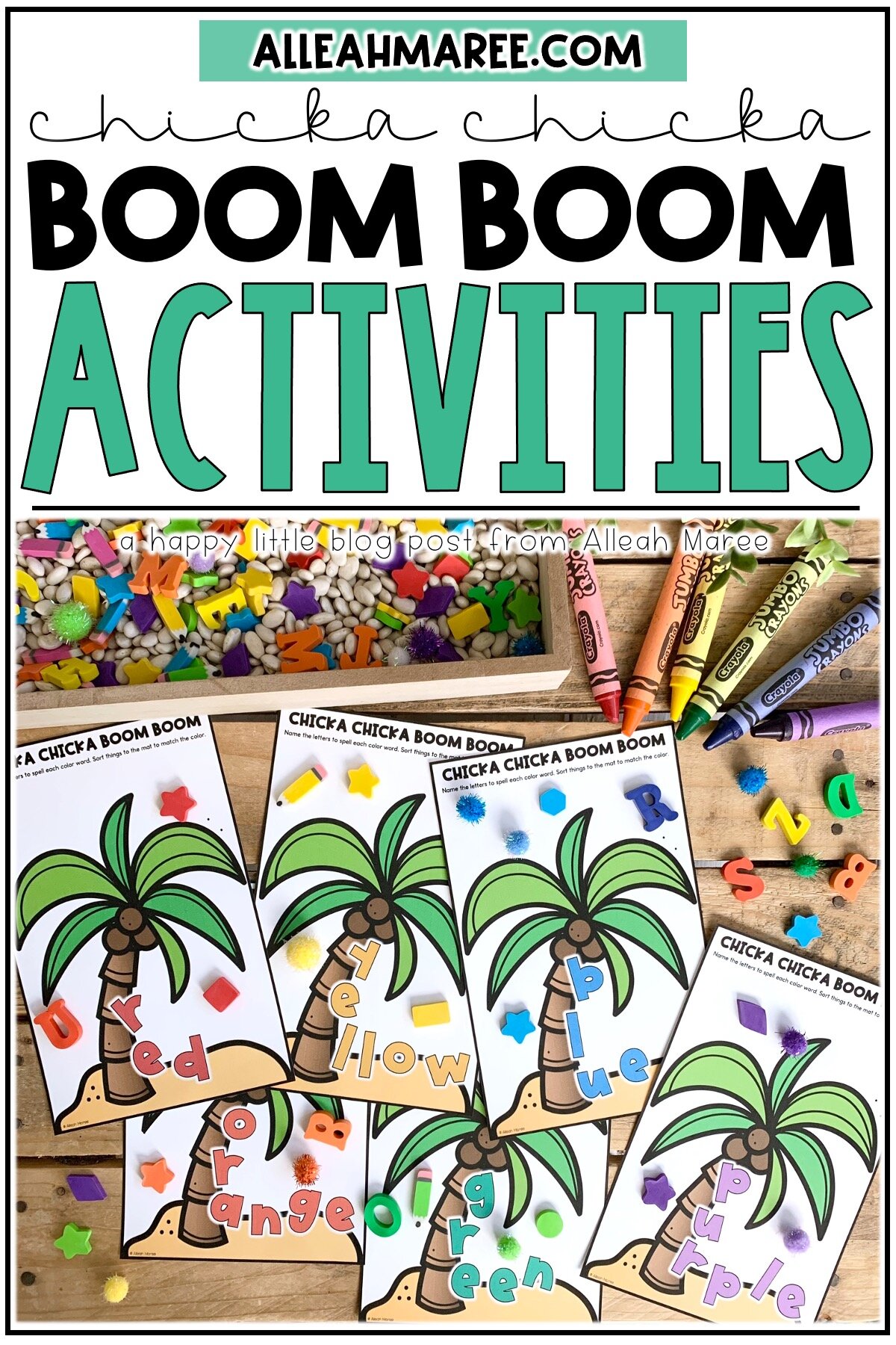 Chicka chicka boom boom activities for preschool and kindergarten â alleah maree