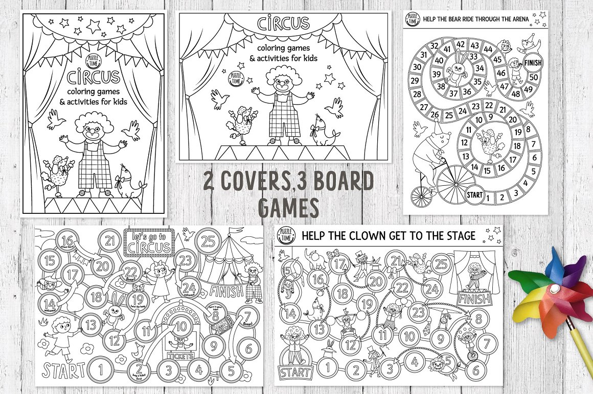 Circus coloring games â