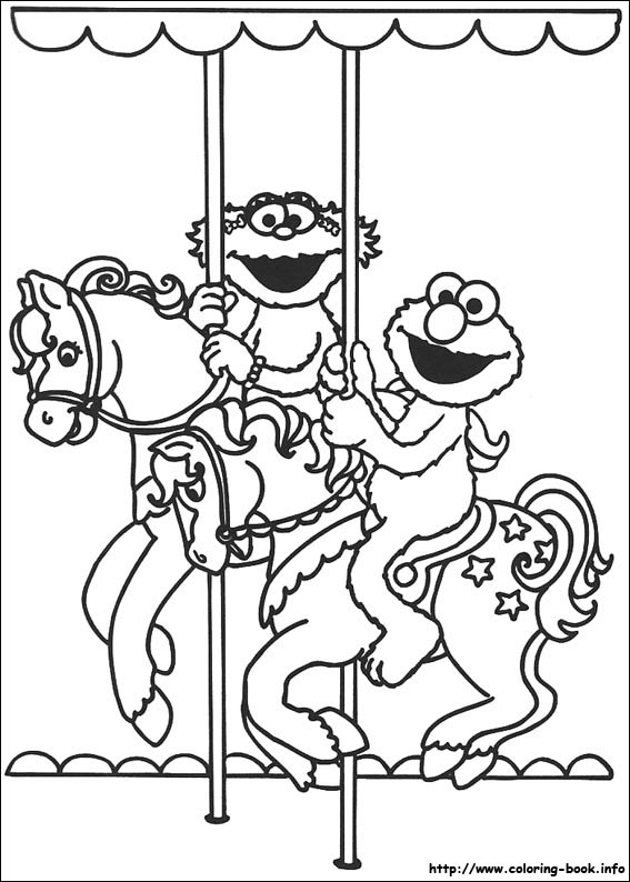 Sesame street coloring picture
