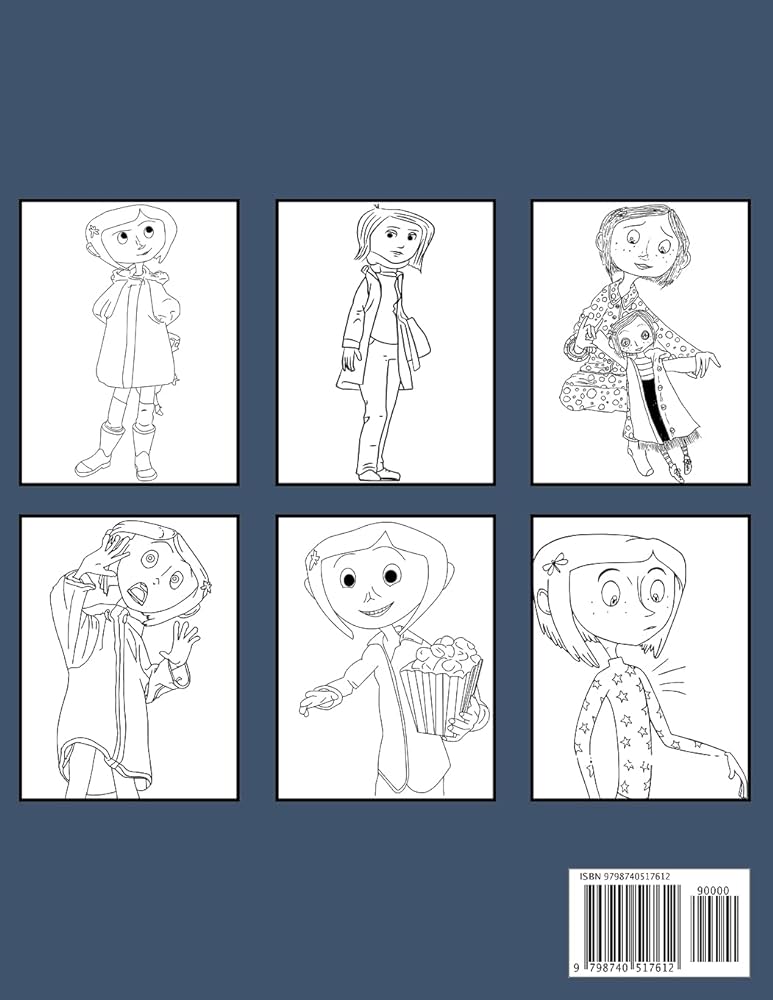 Coraline coloring book by wilson brad
