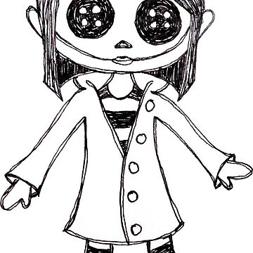 Coraline doll canvas print for sale by rachael valdez