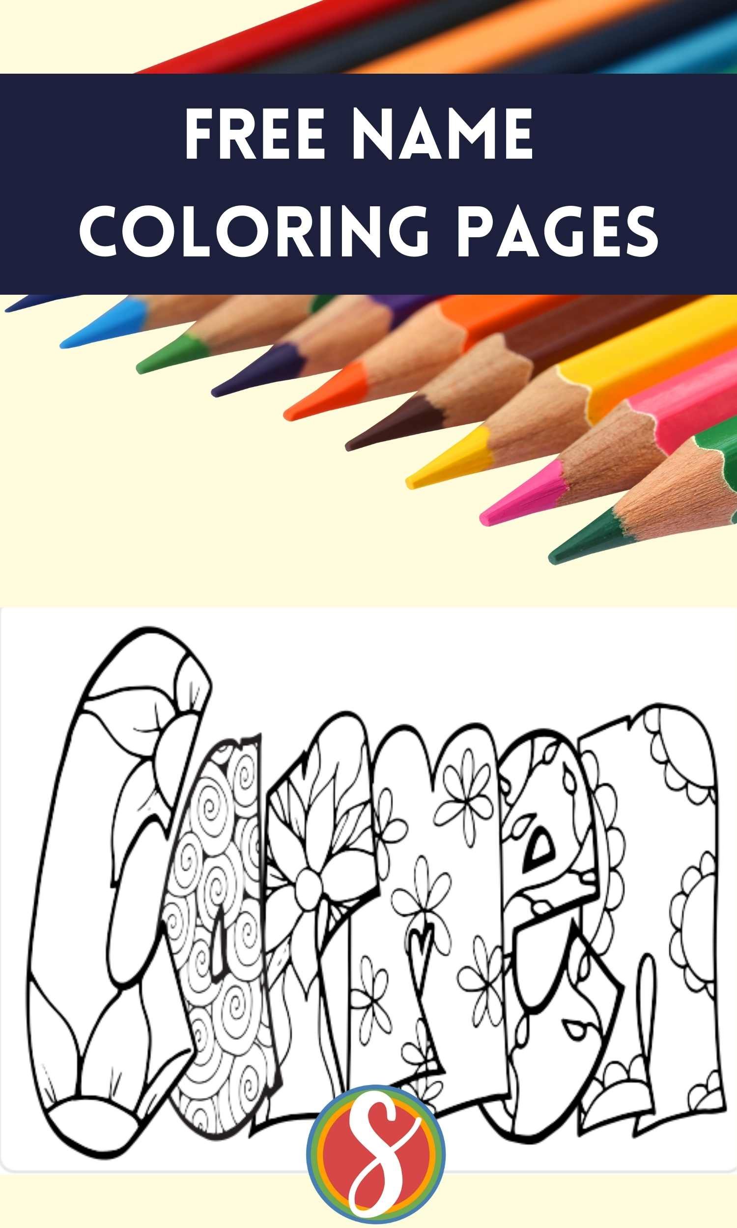 Carmen free name coloring page â stevie doodles