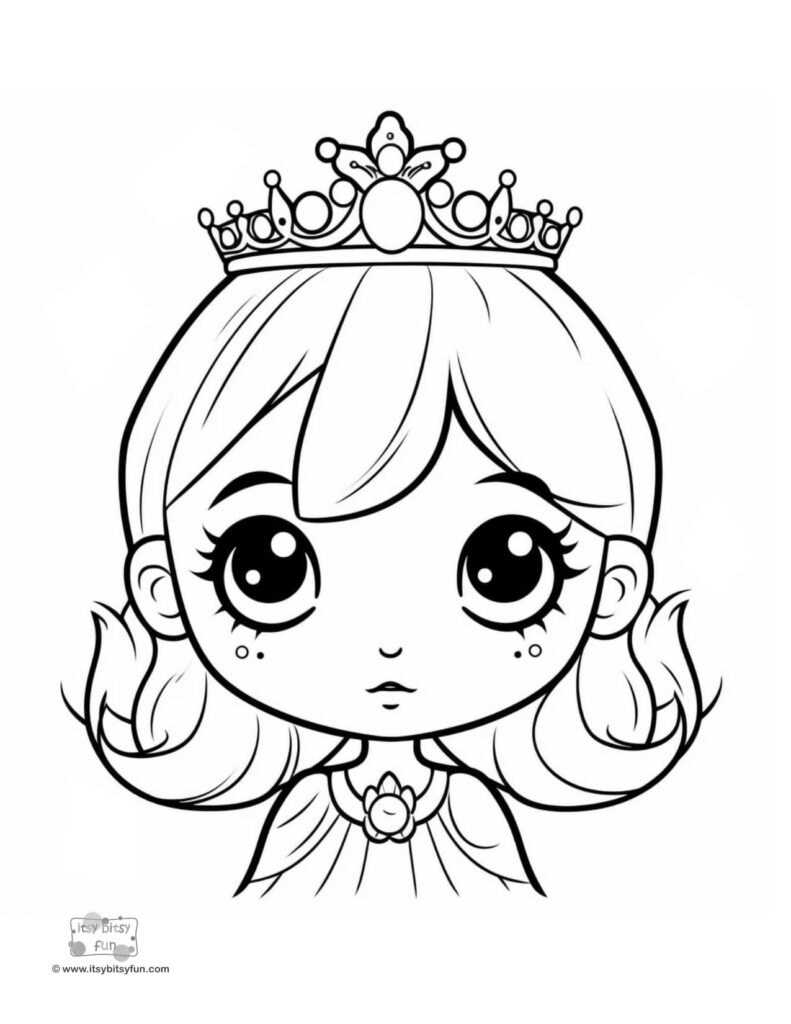 Free printable princess coloring pages