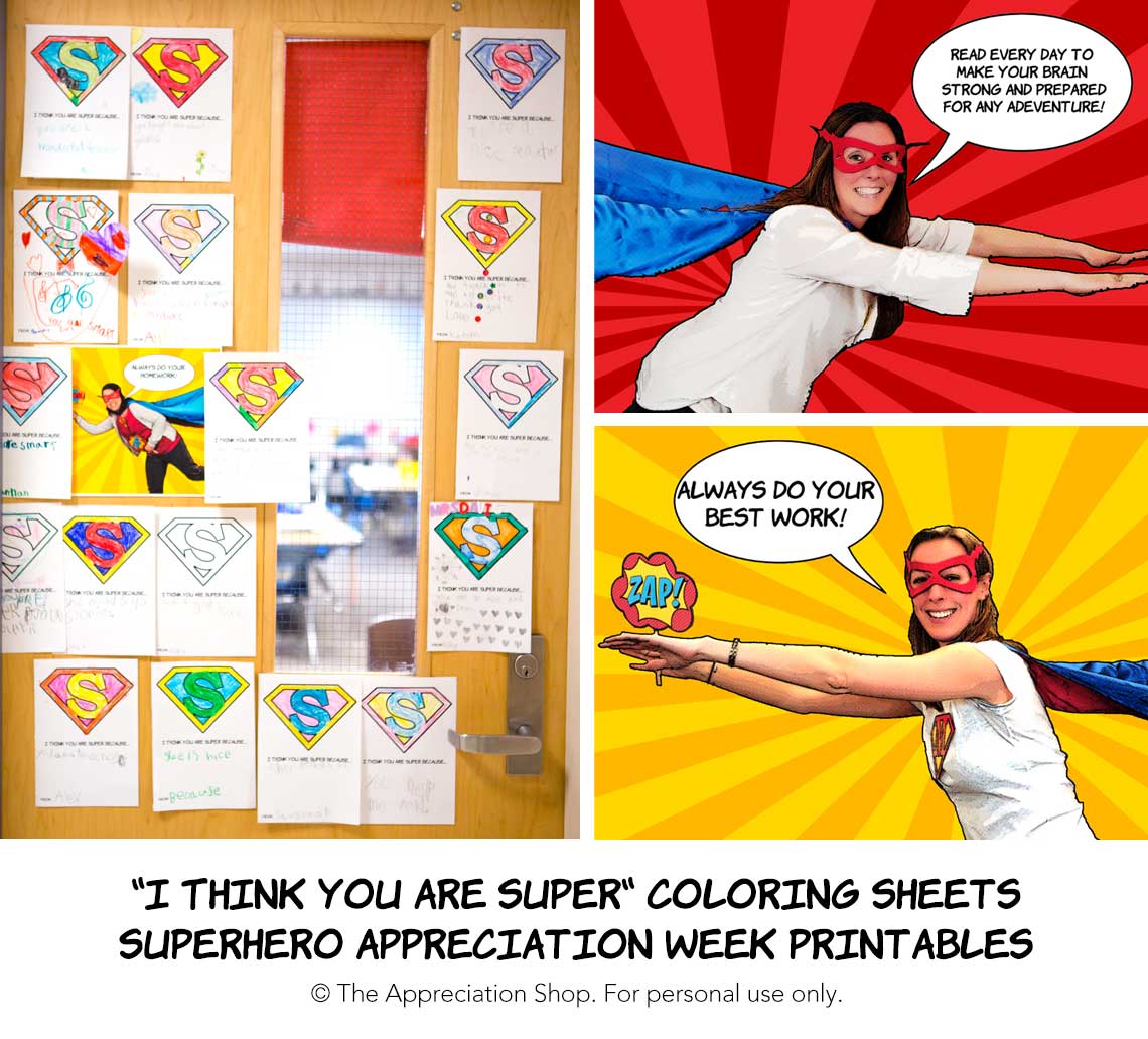 You are super coloring sheet poster
