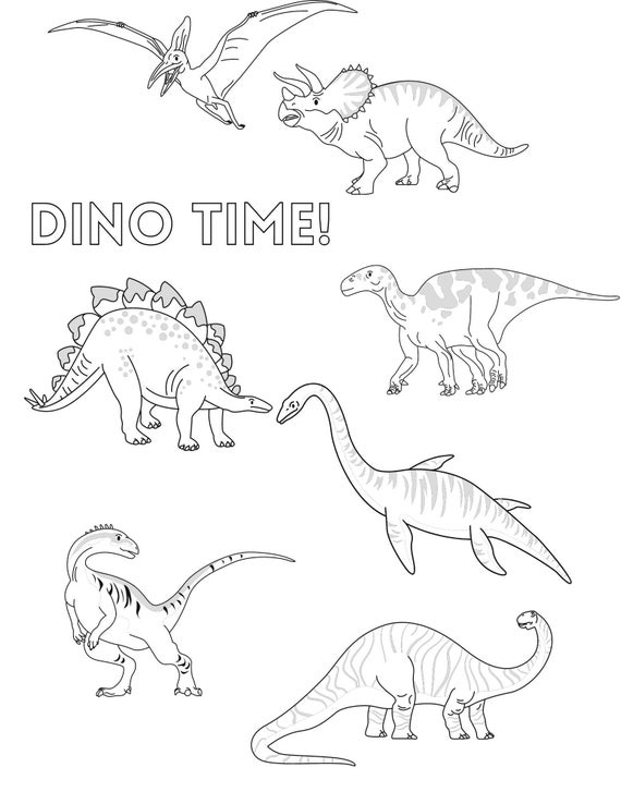 Dinosaur coloring pages with names k