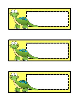 Dinosaur cut outs