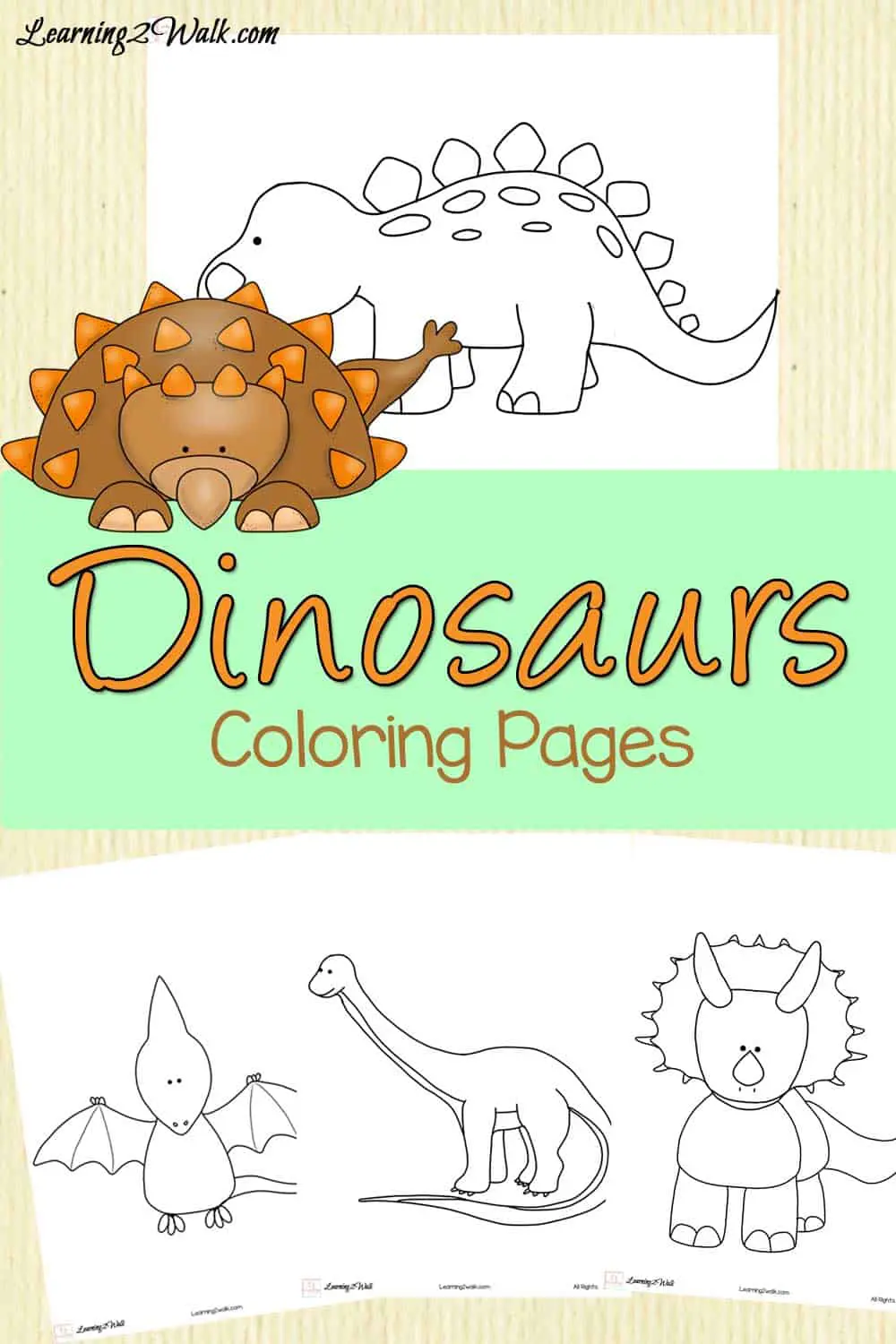Dinosaurs coloring pages