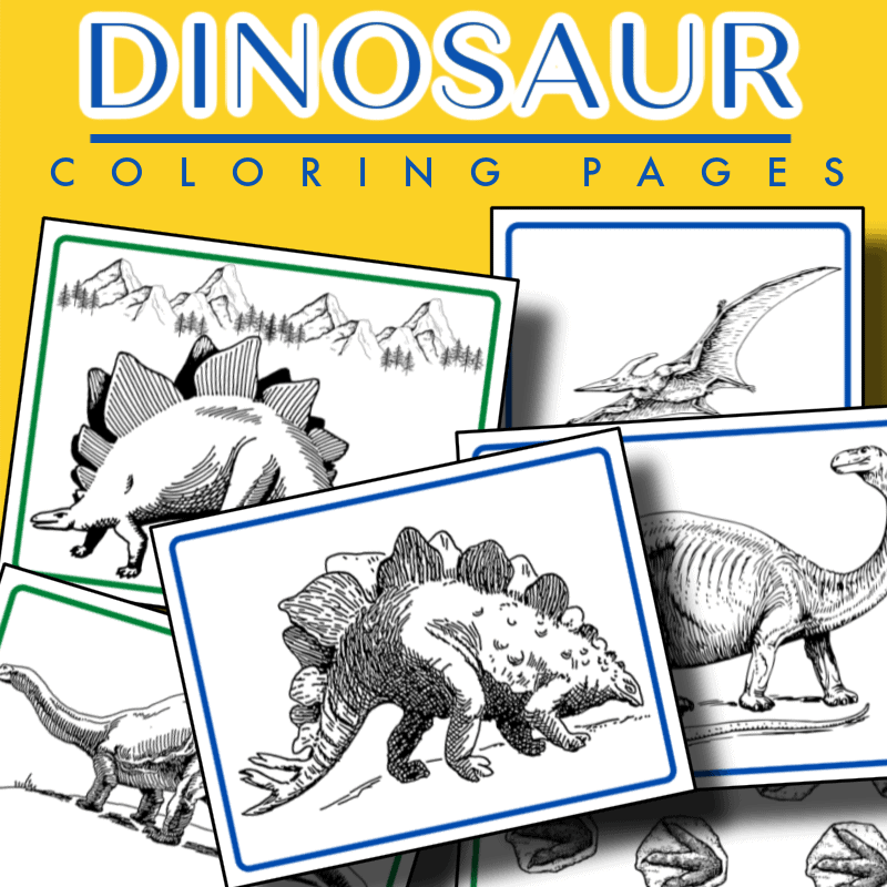 Free dinosaur coloring pages