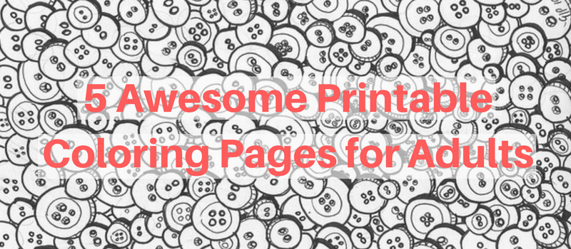 Awesome printable coloring pages for adults creatively calm studios