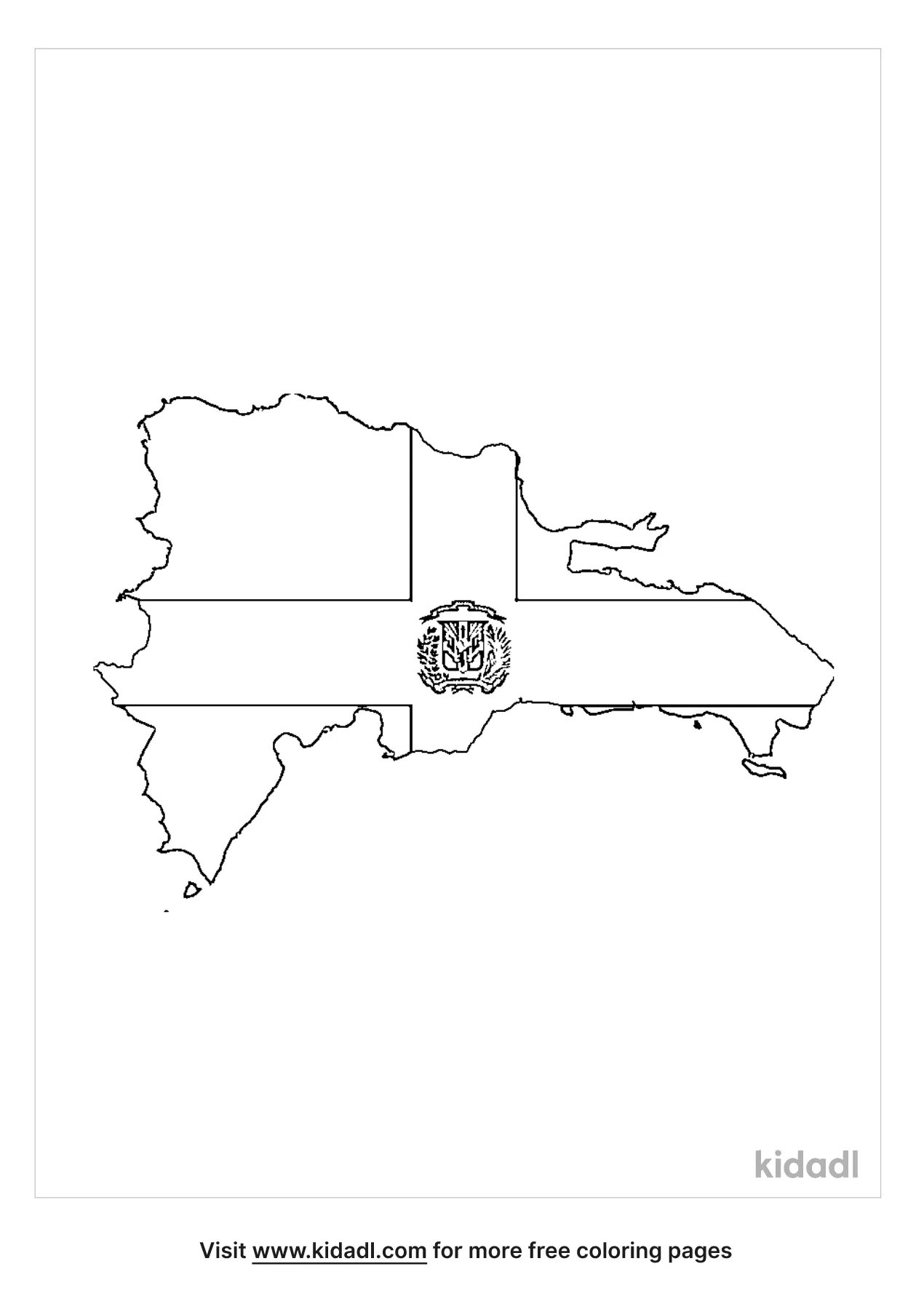 Free dominican republic flag coloring page coloring page printables