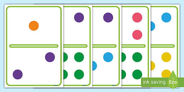 Printable club domino cards