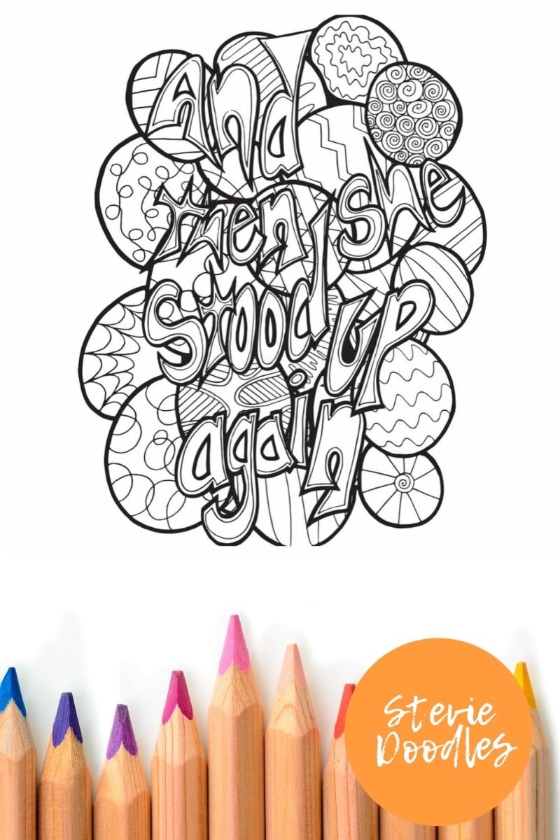 Free printable adult coloring page