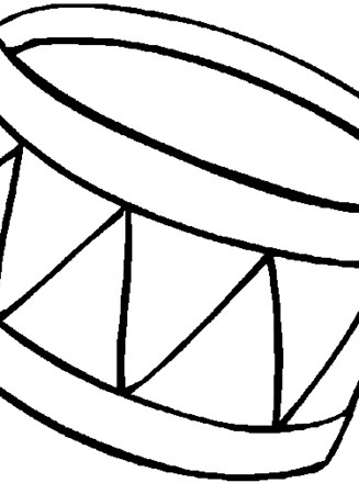 Musical instruments coloring page
