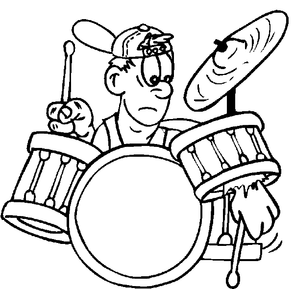 Drums coloring pages