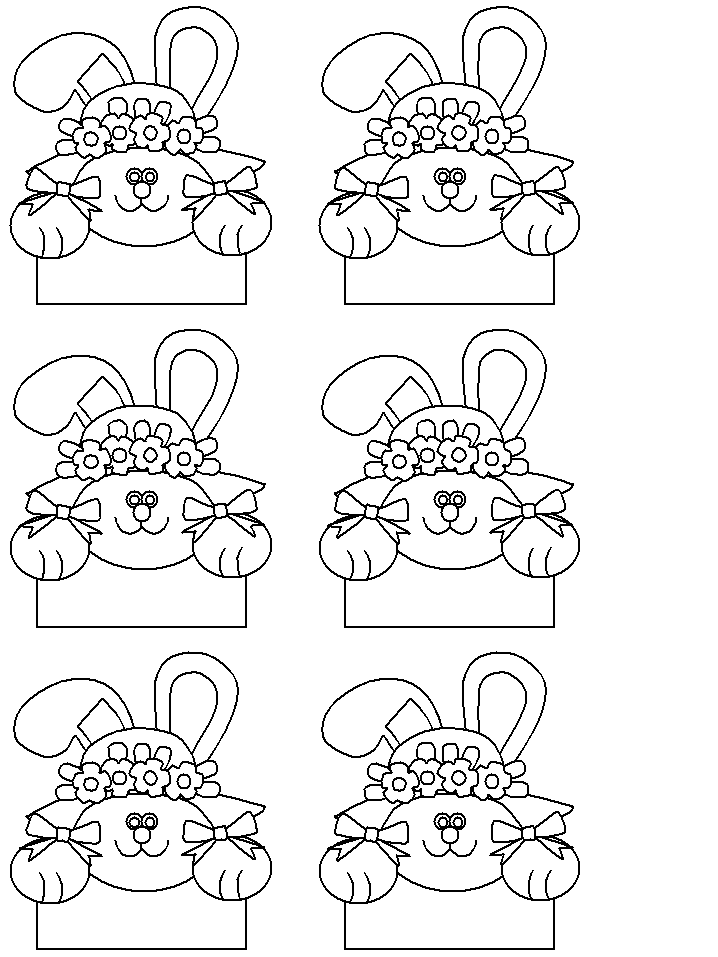 Printable easter name tags