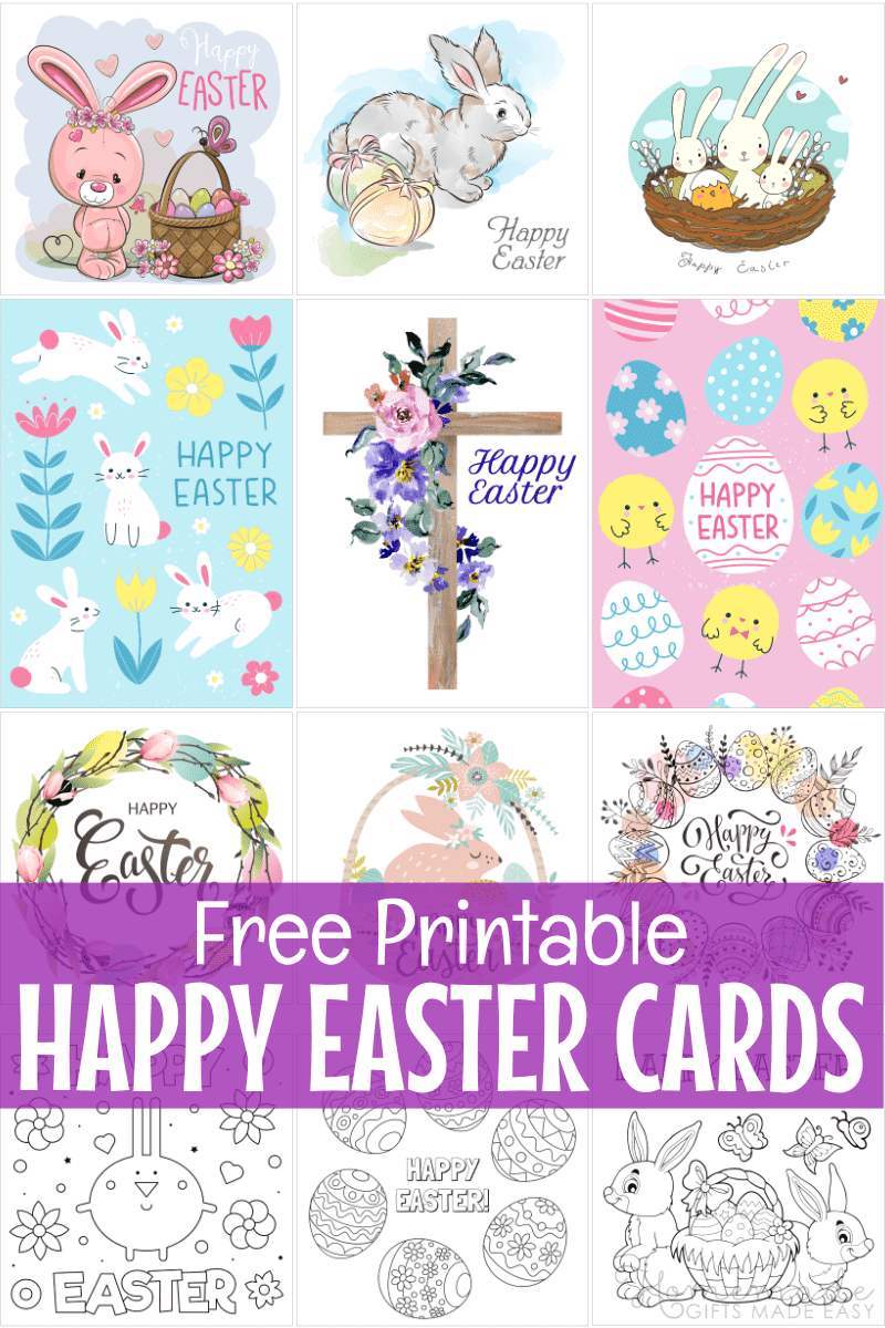 Free printable easter cards easter card templates