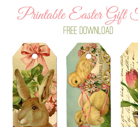 Best printable easter tags