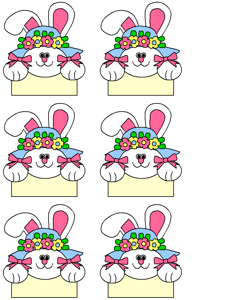 Printable easter name tags